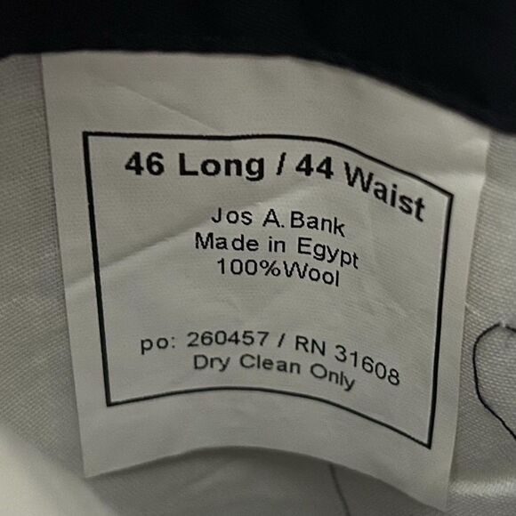 Jos A Bank 46L Sport Coat Regal Fit 100% Wool Blue Two Button Lined Vented - Picture 4 of 8